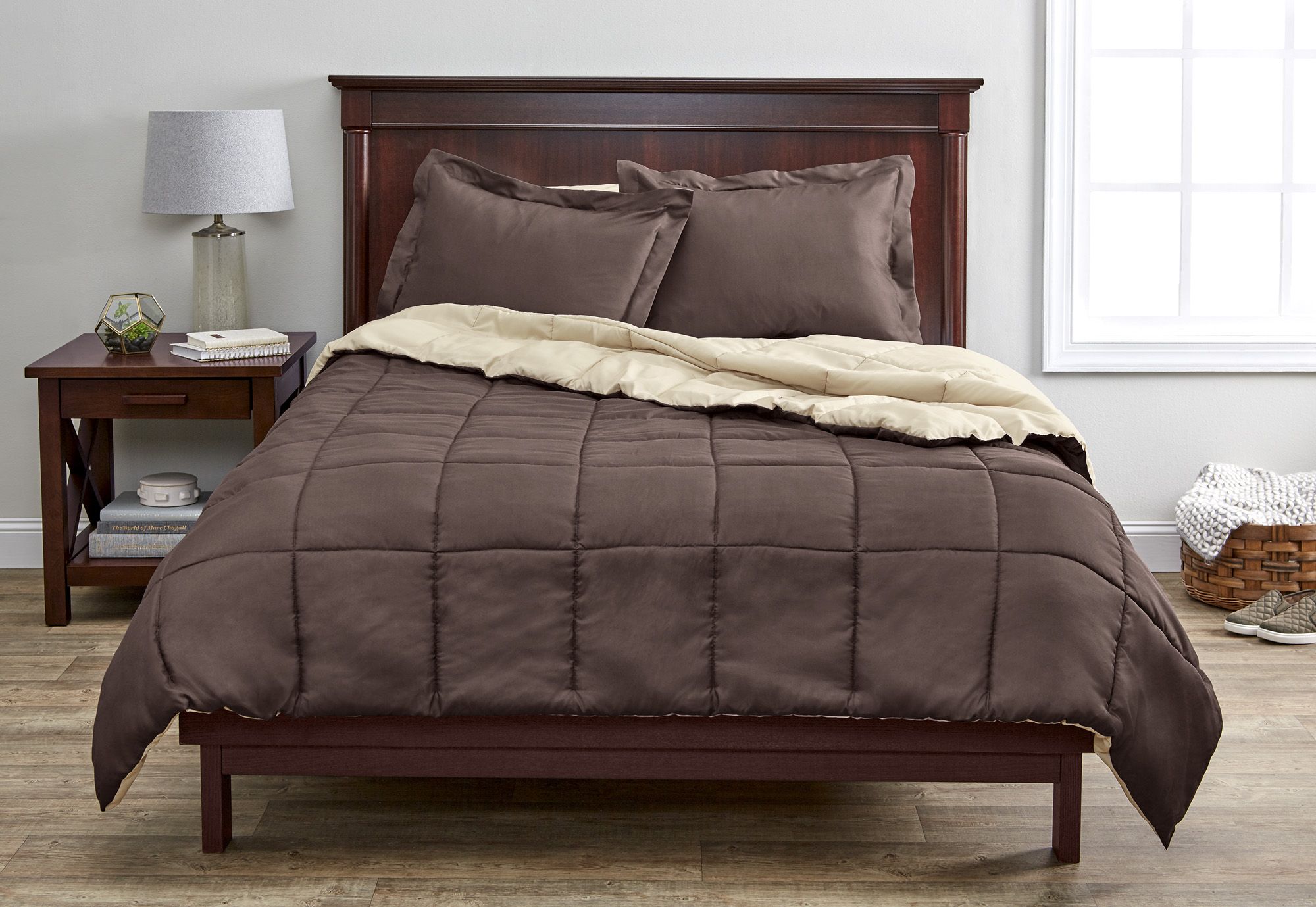 Fingerhut - Ultra-Plush Reversible 3-Pc. Comforter Set - King