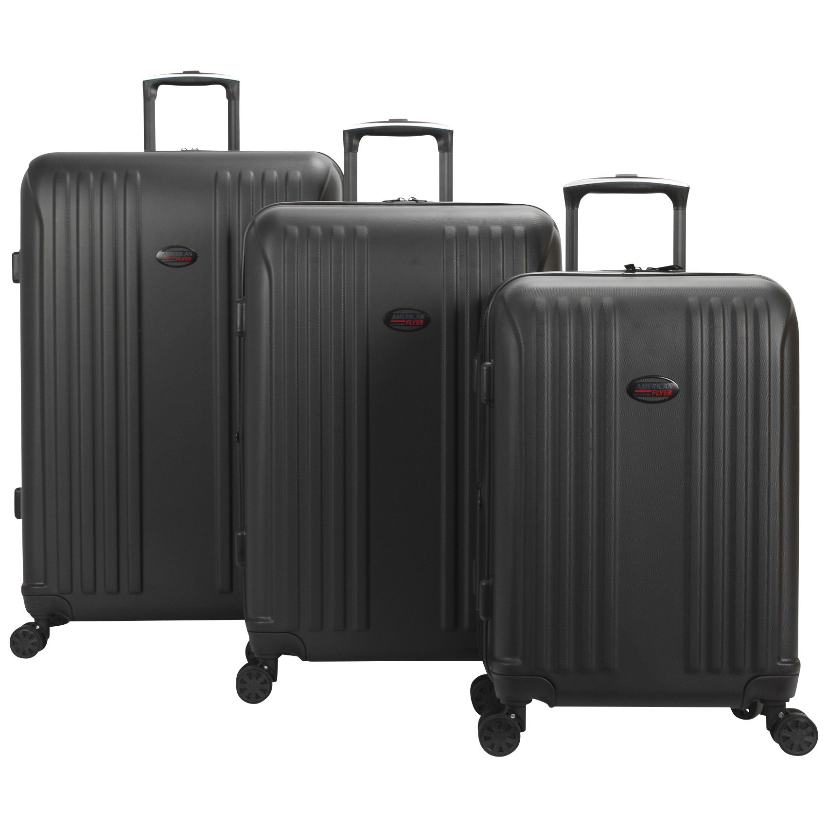 Fingerhut - American Flyer Argyle Jacquard 5-Pc. Softside Wheeled