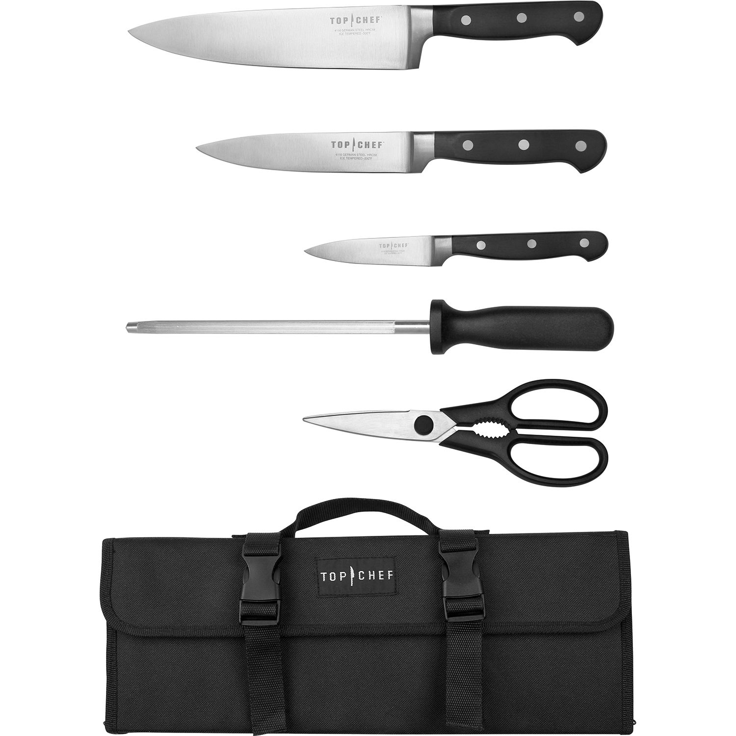 Fingerhut - KitchenAid 3 Piece Chef Knife Set