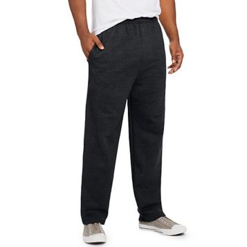 Hanes Men's EcoSmart Fleece Sweatpant, Black, Medium Pack of 2