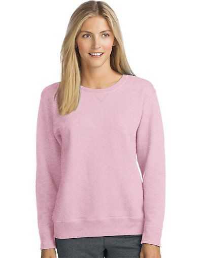 Pink store hanes sweatshirt