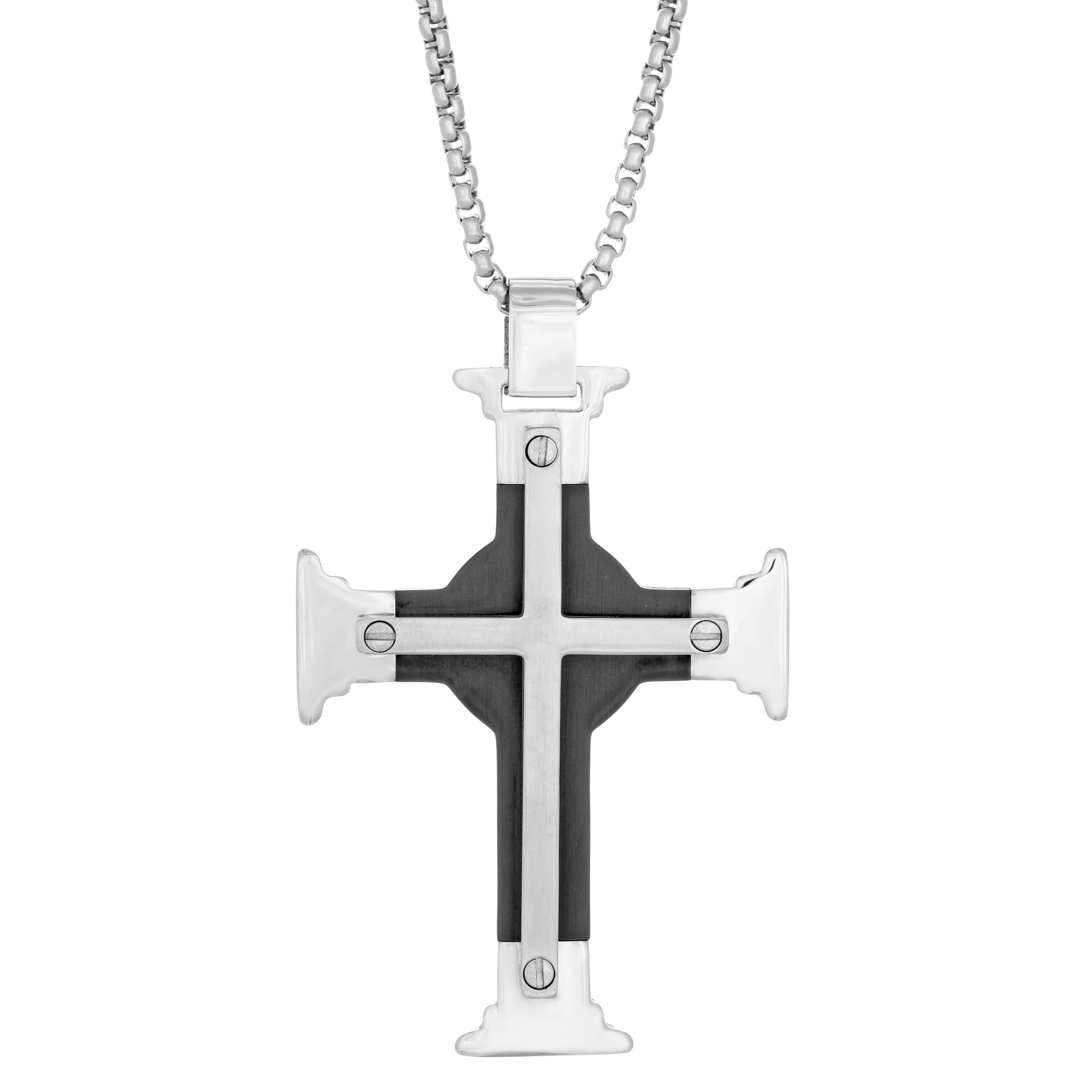 Lynx mens deals cross necklace