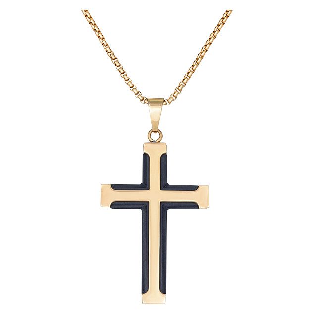 Lynx stainless deals steel cross necklace