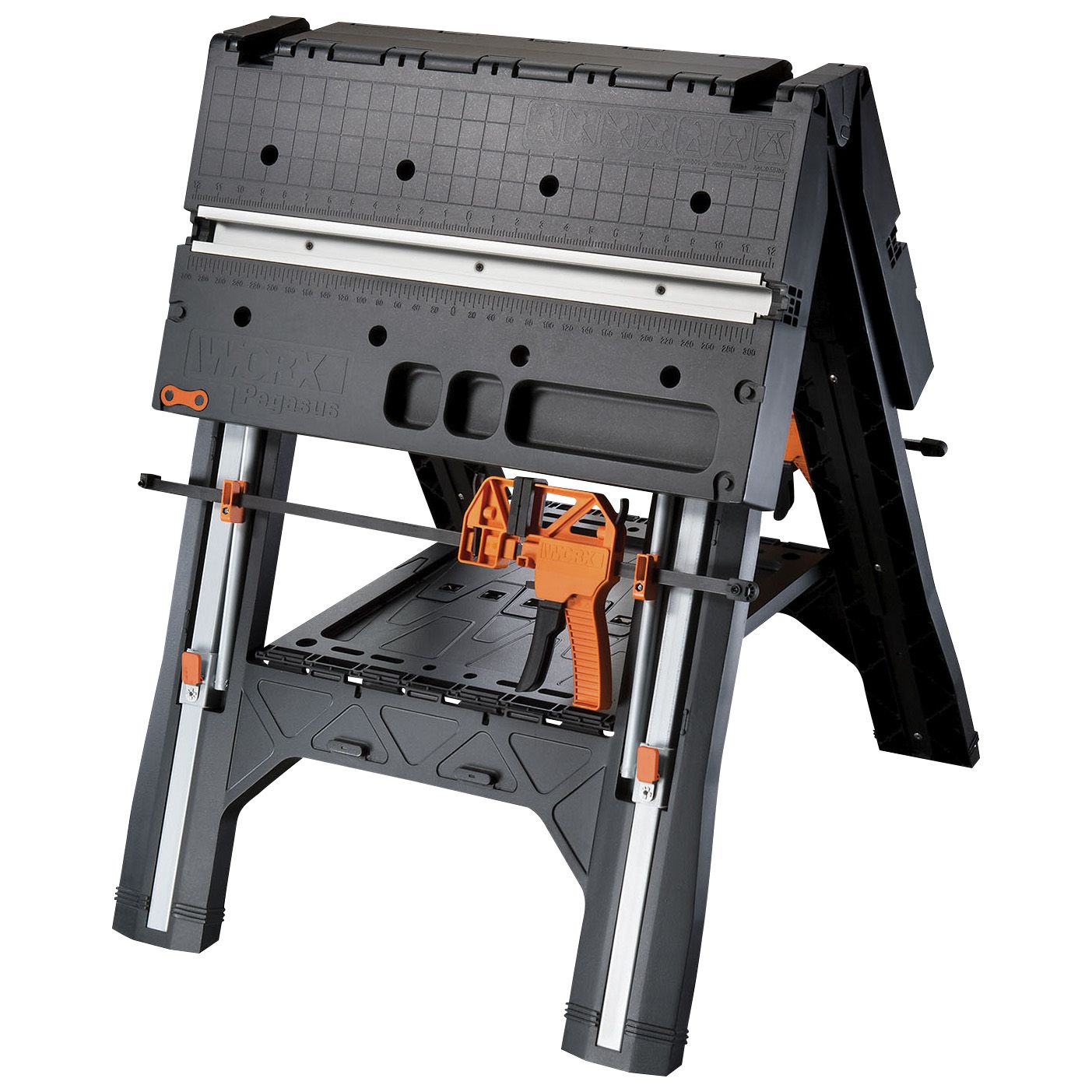 Fingerhut Worx Pegasus Folding Work Table Sawhorse Fingerhut Worx Pegasus Folding Work Table Sawhorse