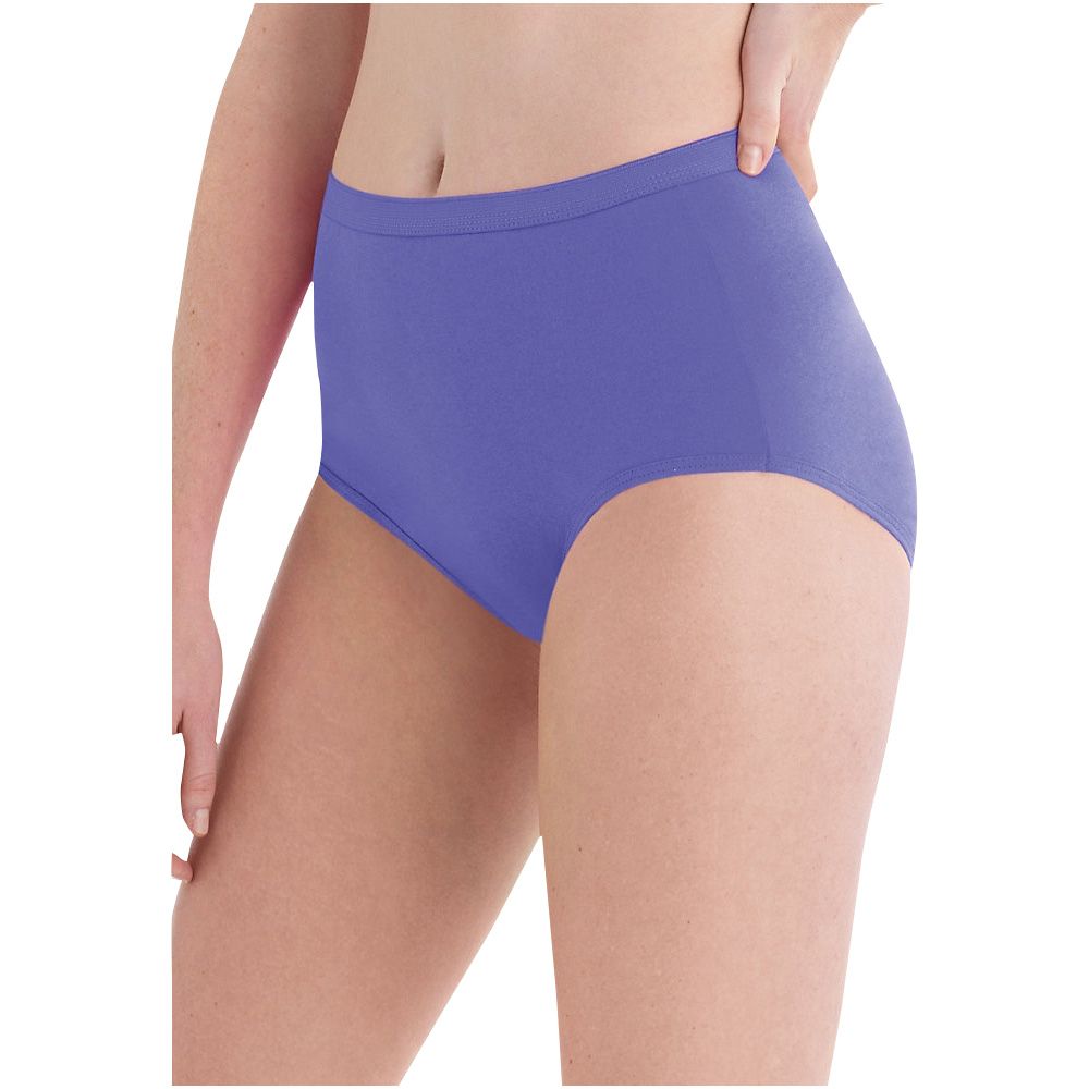 Buy Hanes Women's Cotton Hi Cut Underwear (Regular & Plus Sizes), 10 Pack -  Assorted, 12 at