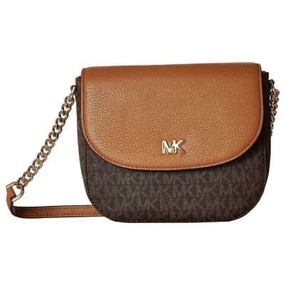 mott half dome leather crossbody bag