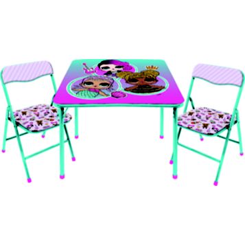 Fingerhut LOL SURPRISE 3 PC TABLE AND CHAIR SET