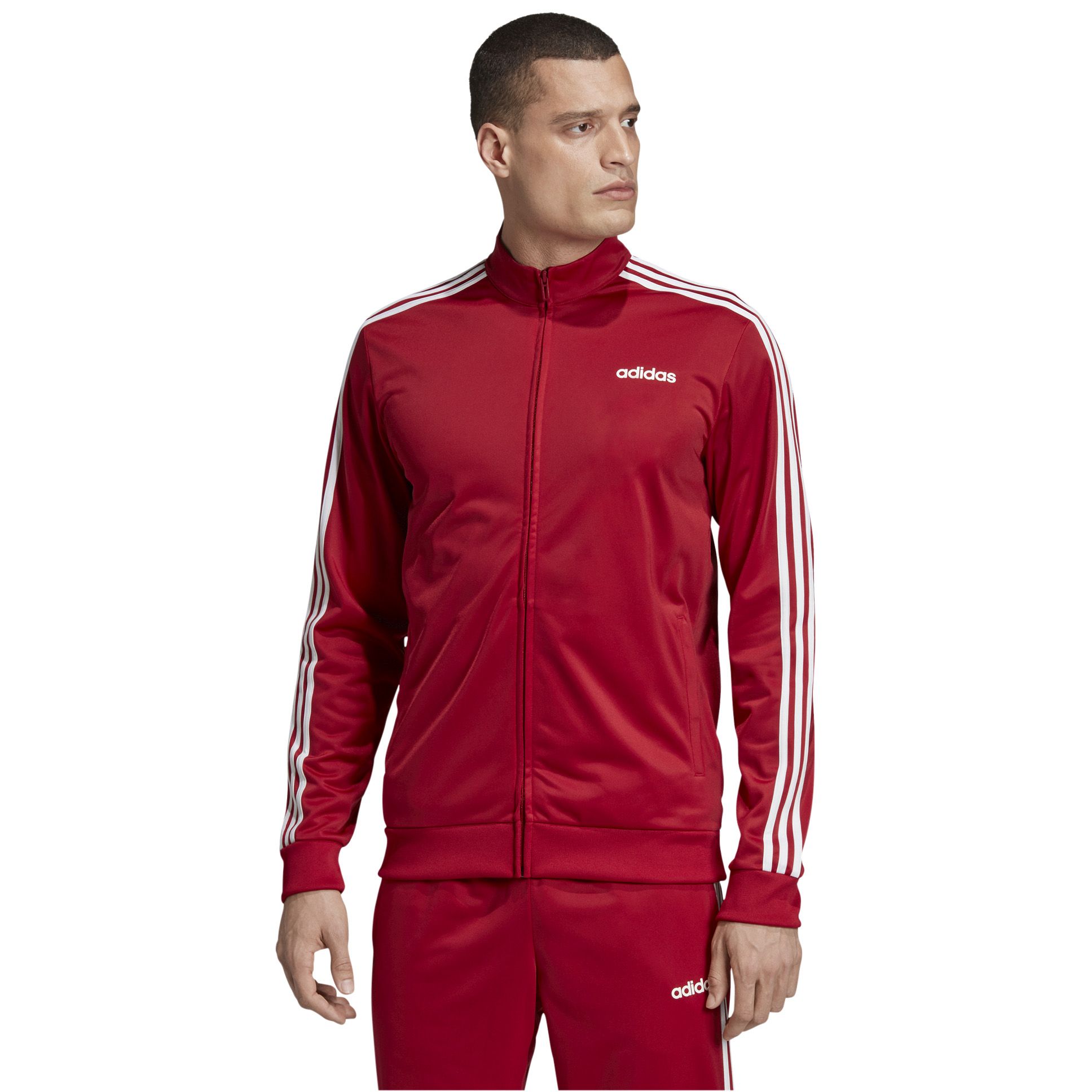 Fingerhut adidas Men s Essentials 3 Stripe Tricot Track Jacket