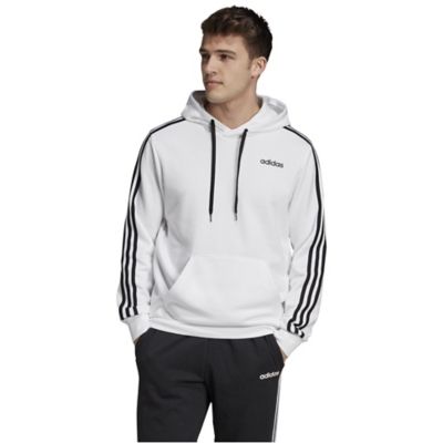 adidas essential 3 stripe hoodie