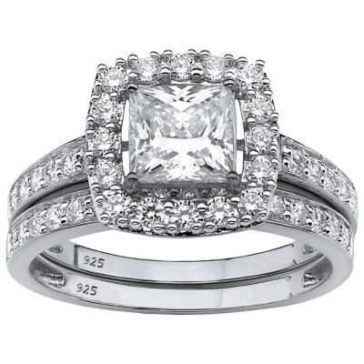 Lab Created White Sapphire Bridal Sets Online