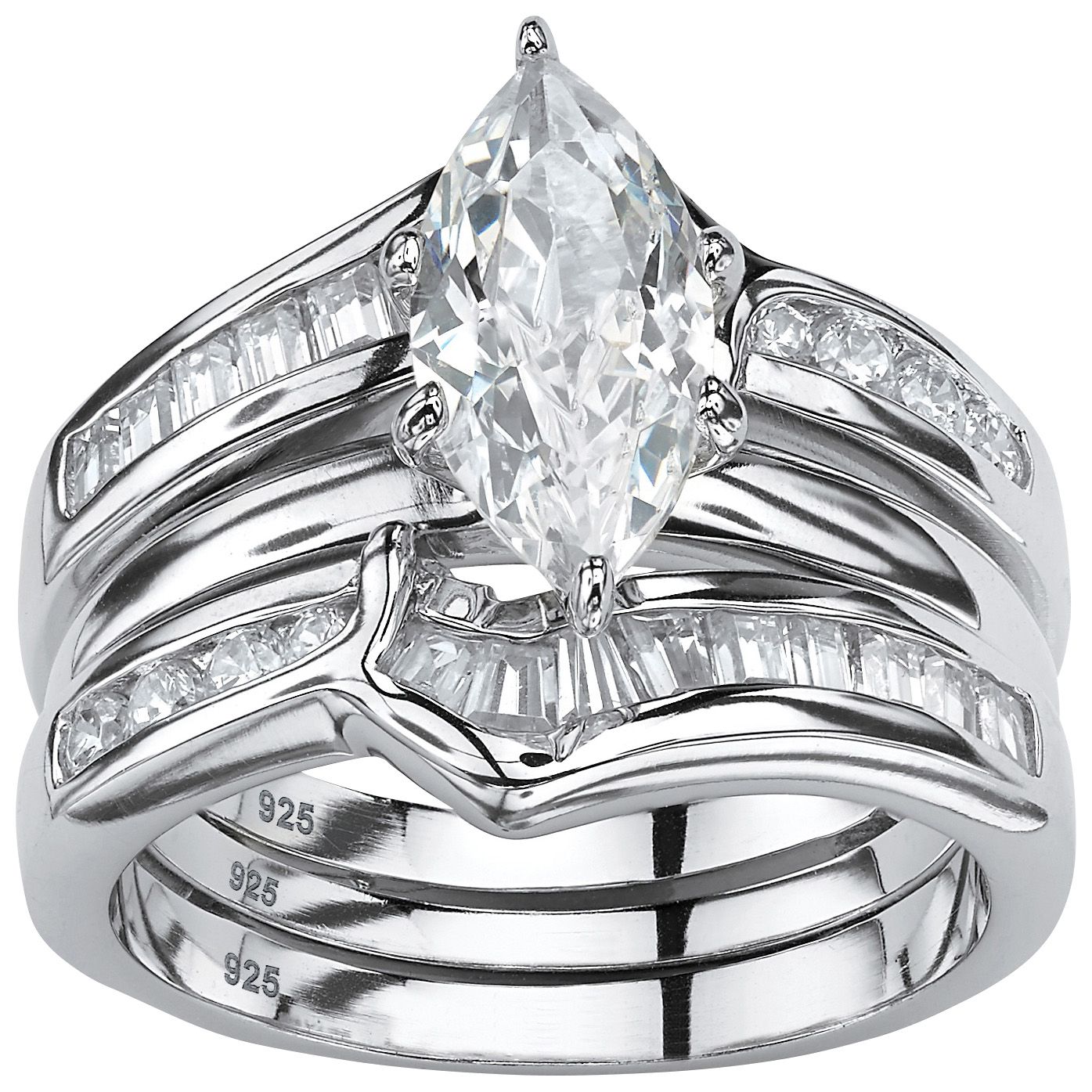 Lucy Diamond Engagement Ring (2 Carat) -14K White Gold