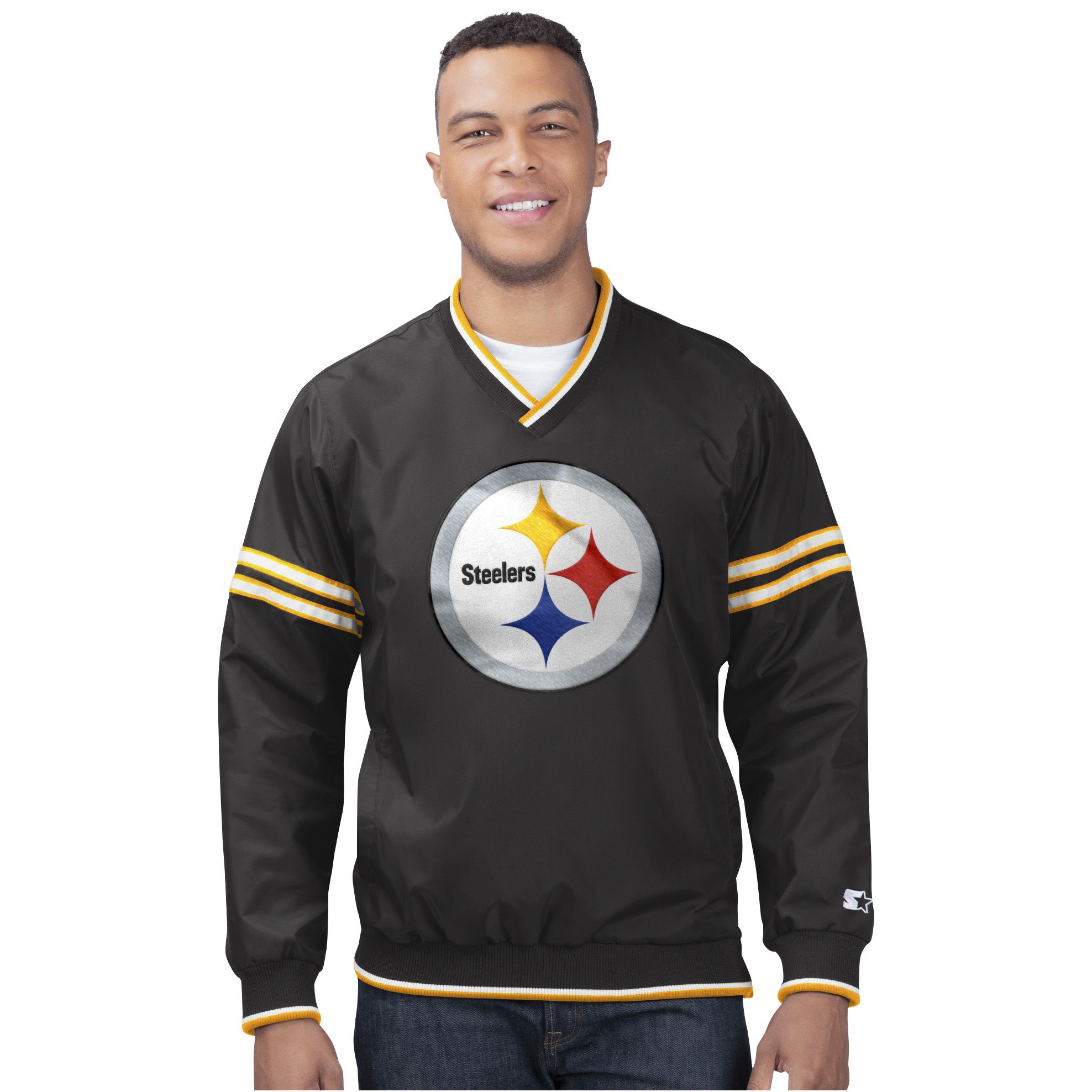 Fingerhut - Starter Men's NFL Gameday Trainer II V-Neck Pullover Jacket -  Steelers