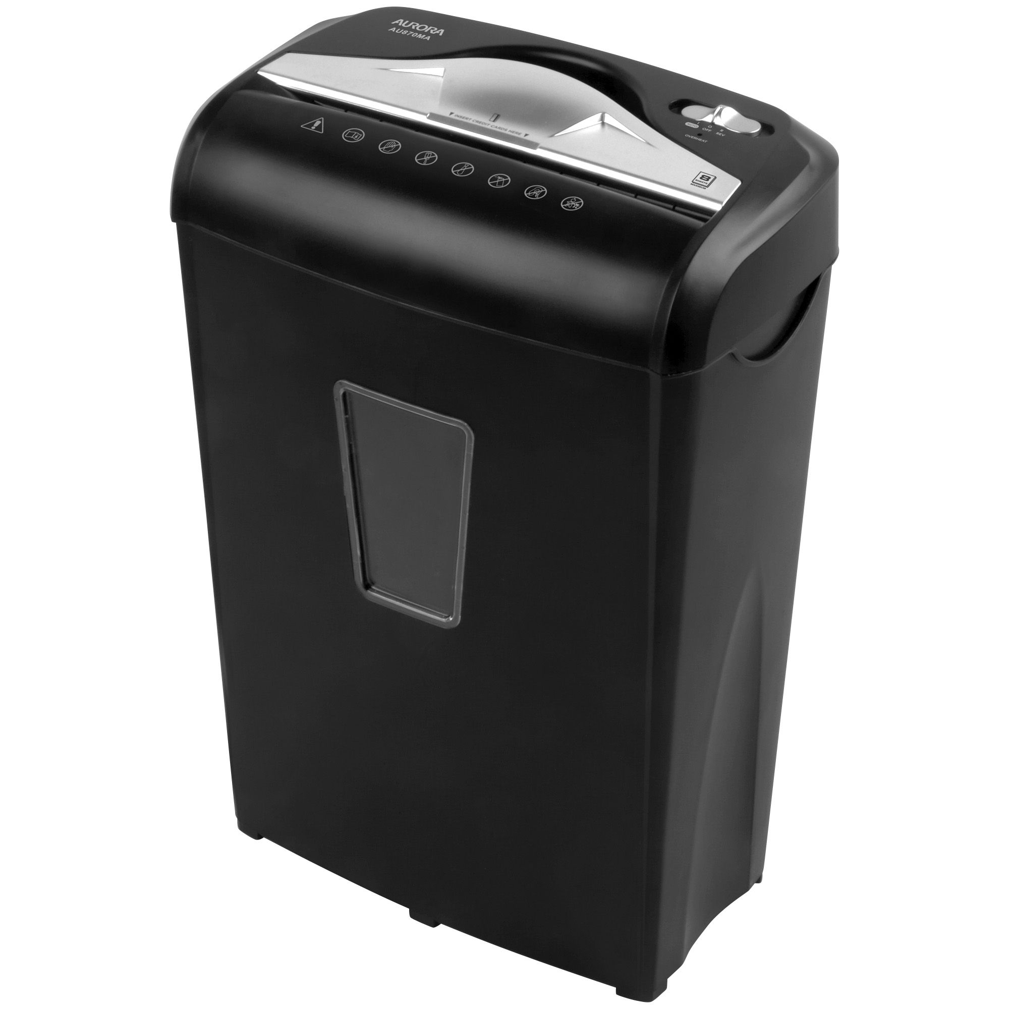 Fingerhut - Aurora 12-Sheet Crosscut Paper and Credit Card Shredder with  Pullout Basket