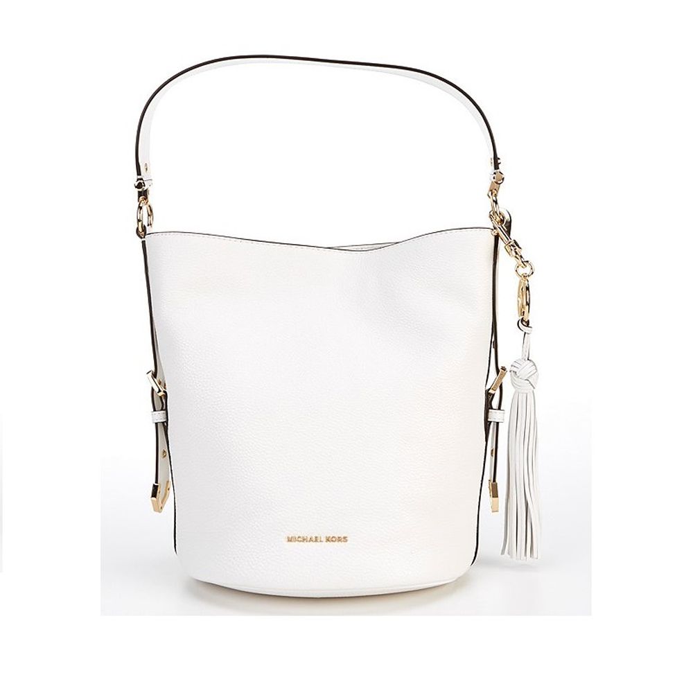 Fingerhut - Michael Kors Brooke Medium Bucket Bag – Optic White