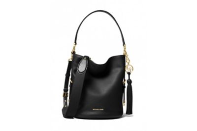 michael kors black bucket bag