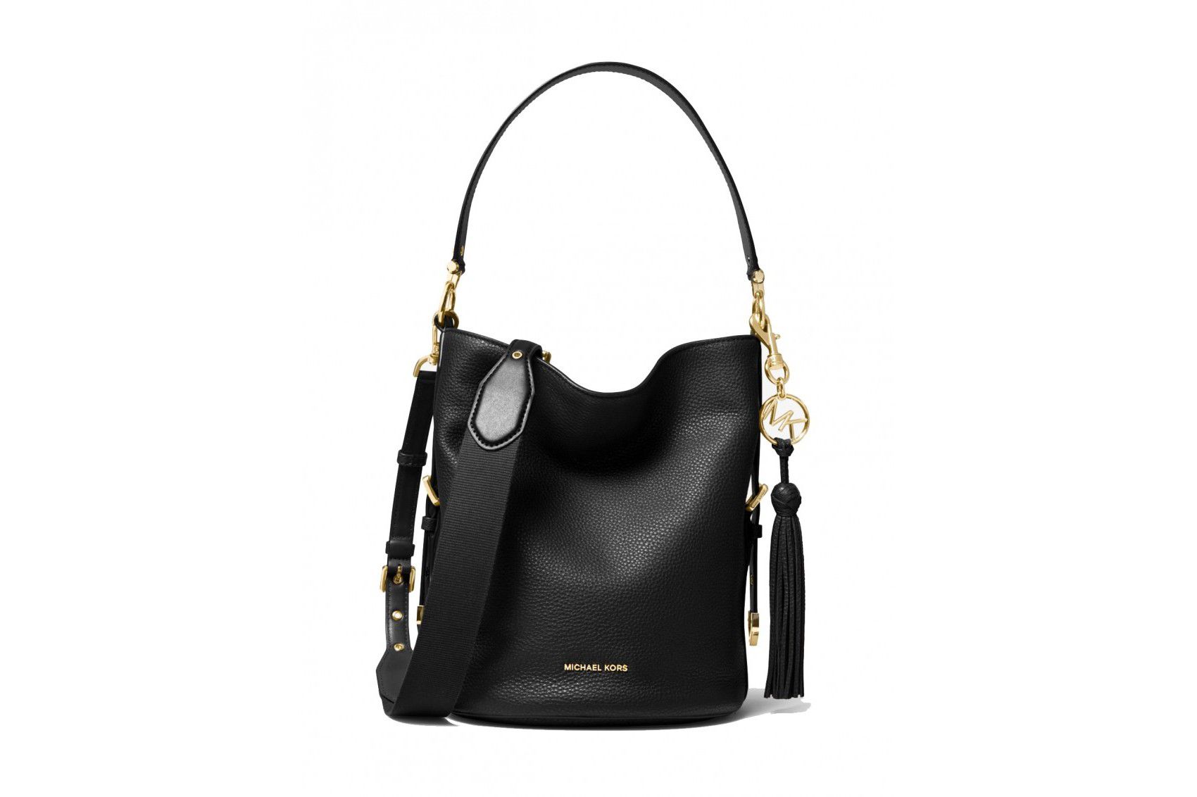 Fingerhut - Michael Kors Brooke Medium Bucket Bag – Black