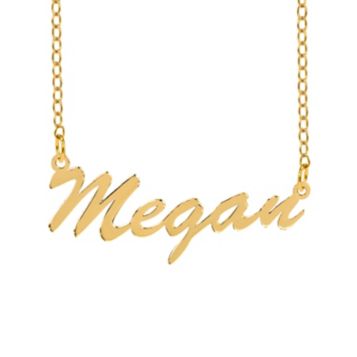 Megan name deals necklace