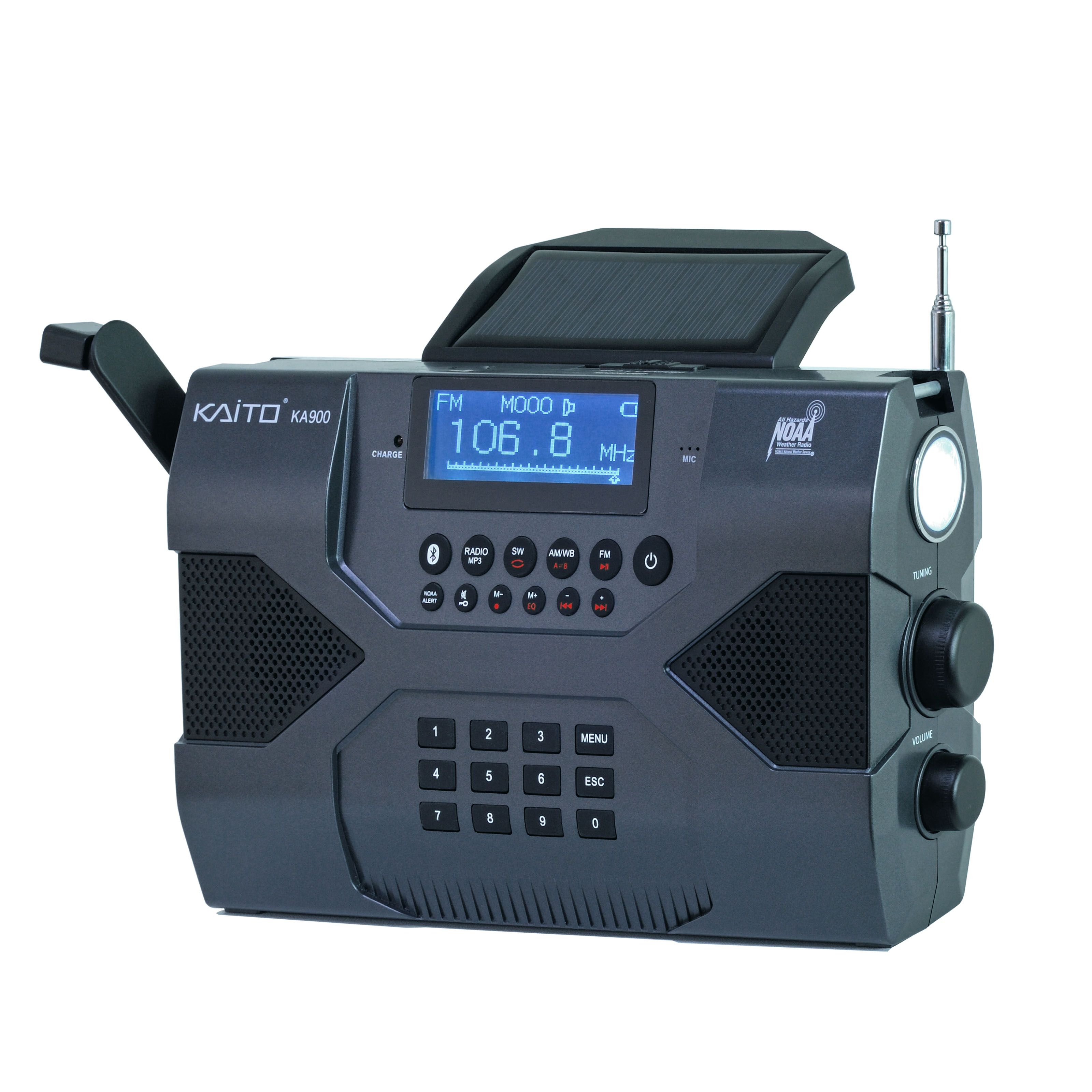 Fingerhut - Kaito Voyager Max Bluetooth Emergency Radio - KA900