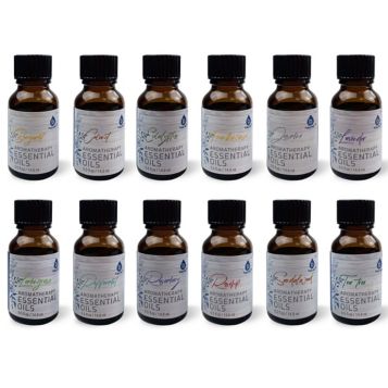Fingerhut - Pursonic Essential Aromatherapy Oils - 12 Pack Gift Set