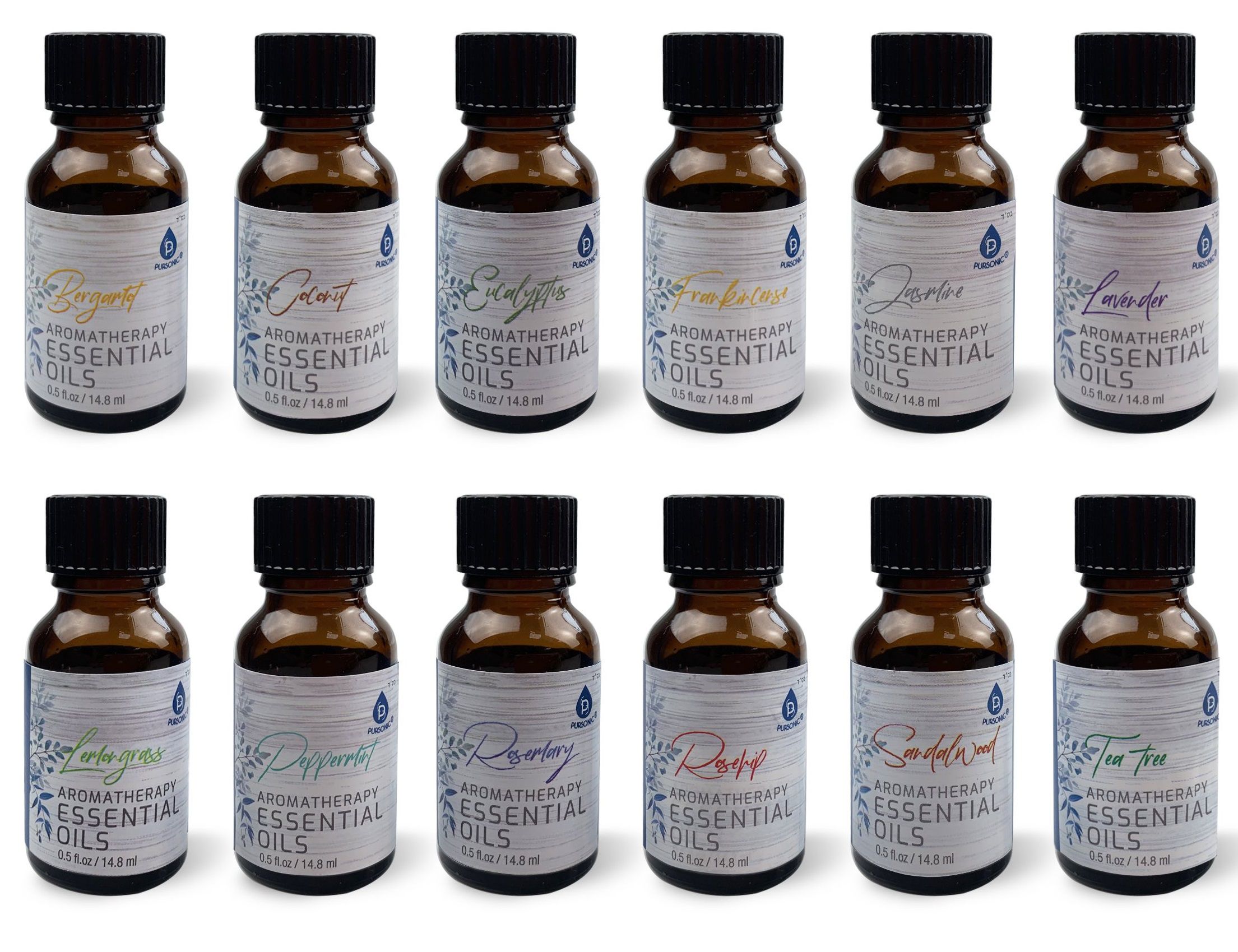 12 Basics Essential Oil Set, 15 mL