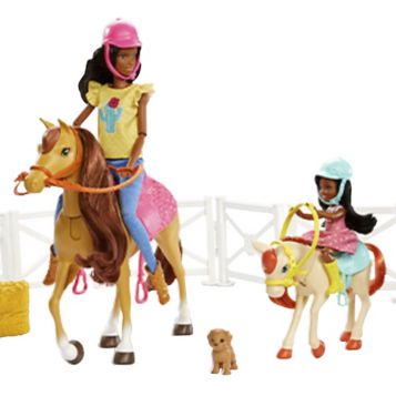 Barbie dolls discount horses and accessories