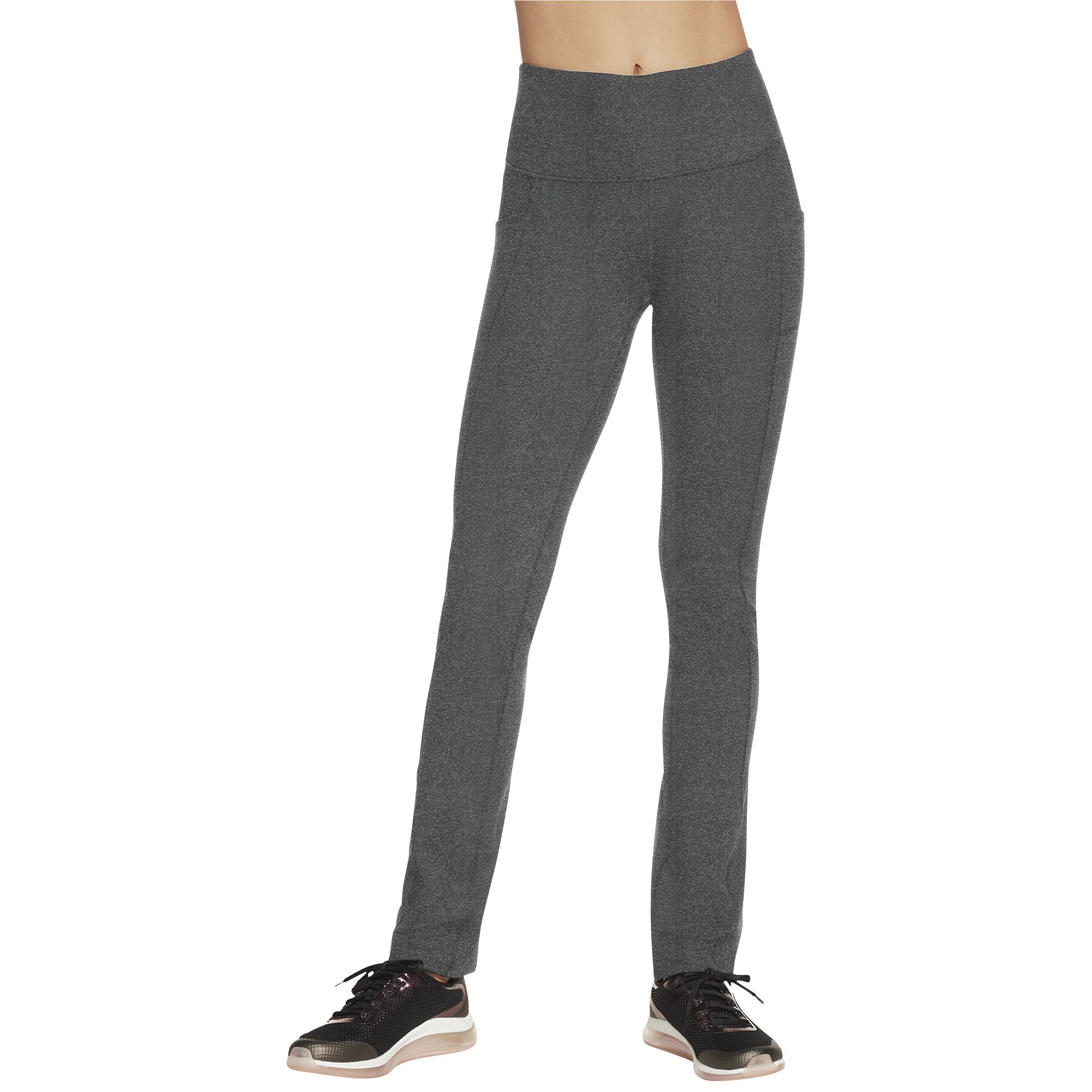 Women's Skechers GOWALK GOFLEX High-Waisted Flare Pants, Size: Medium, Grey