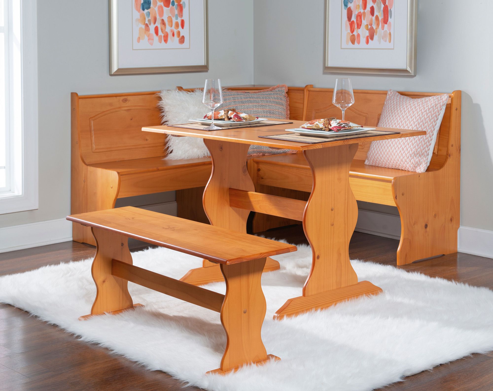 Linon chelsea breakfast outlet nook dining set