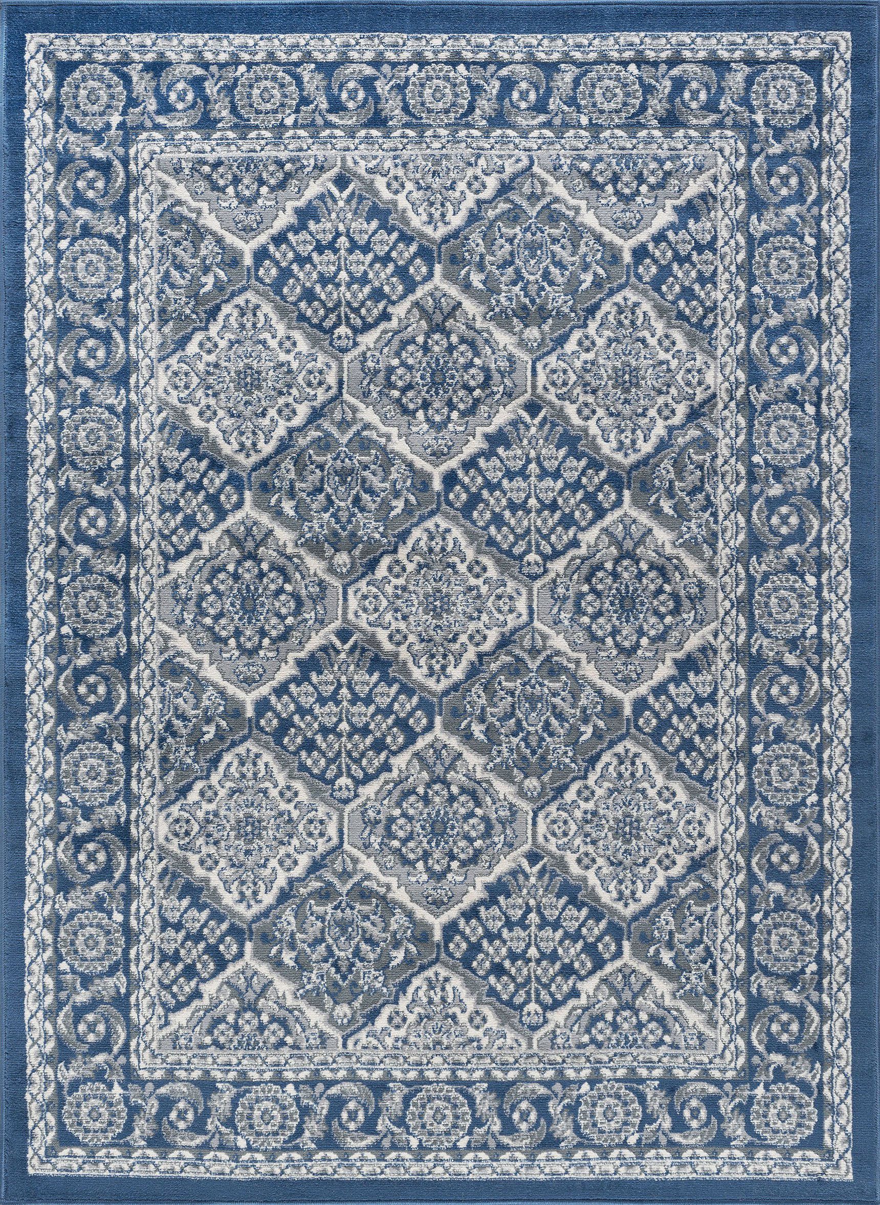 Tayse Rugs Hampton Traditional Oxnard 5 ft. x 7 ft. Area Rug, Gray