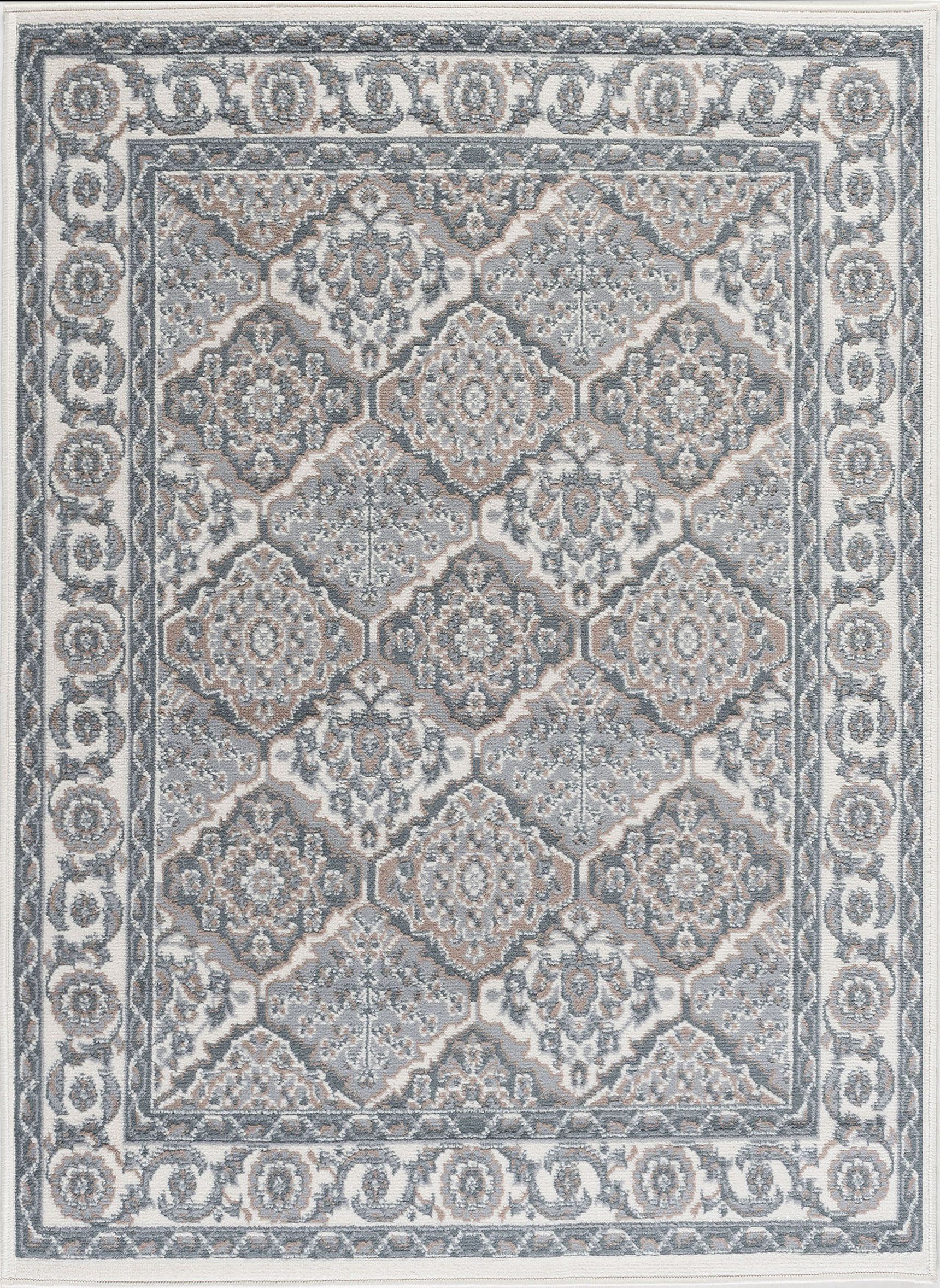 Tayse Rugs Hampton Traditional Oxnard 5 ft. x 7 ft. Area Rug, Gray