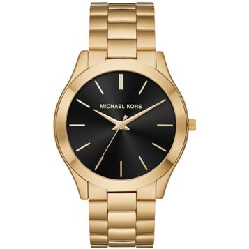 Fingerhut - Michael Kors Men's Slim Runway Goldtone Stainless Steel  Bracelet Watch