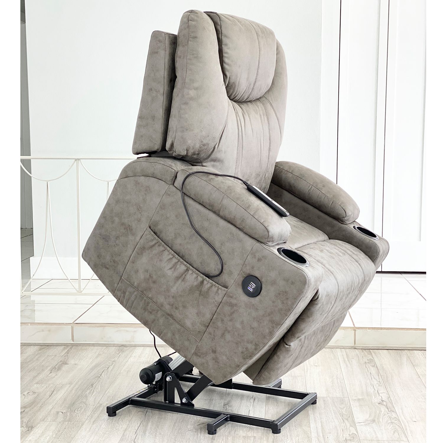 Lifesmart lift chair recliner with heat and discount massage