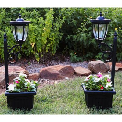 Crestmont outdoor deals solar lamp