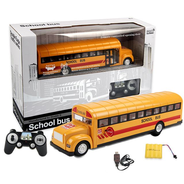 Remote control store school bus toy