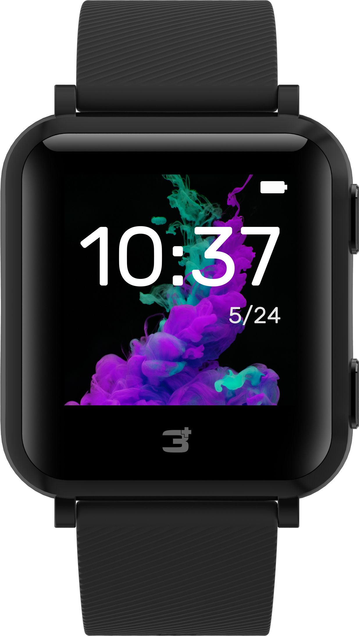 Fingerhut - 3Plus Vibe Plus 42mm GPS Smartwatch – Black