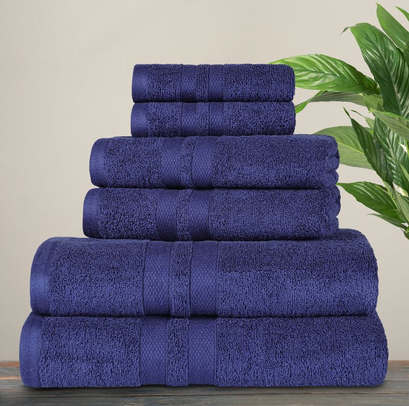 Superior Egyptian Cotton Heavyweight 6 Piece Towel Set