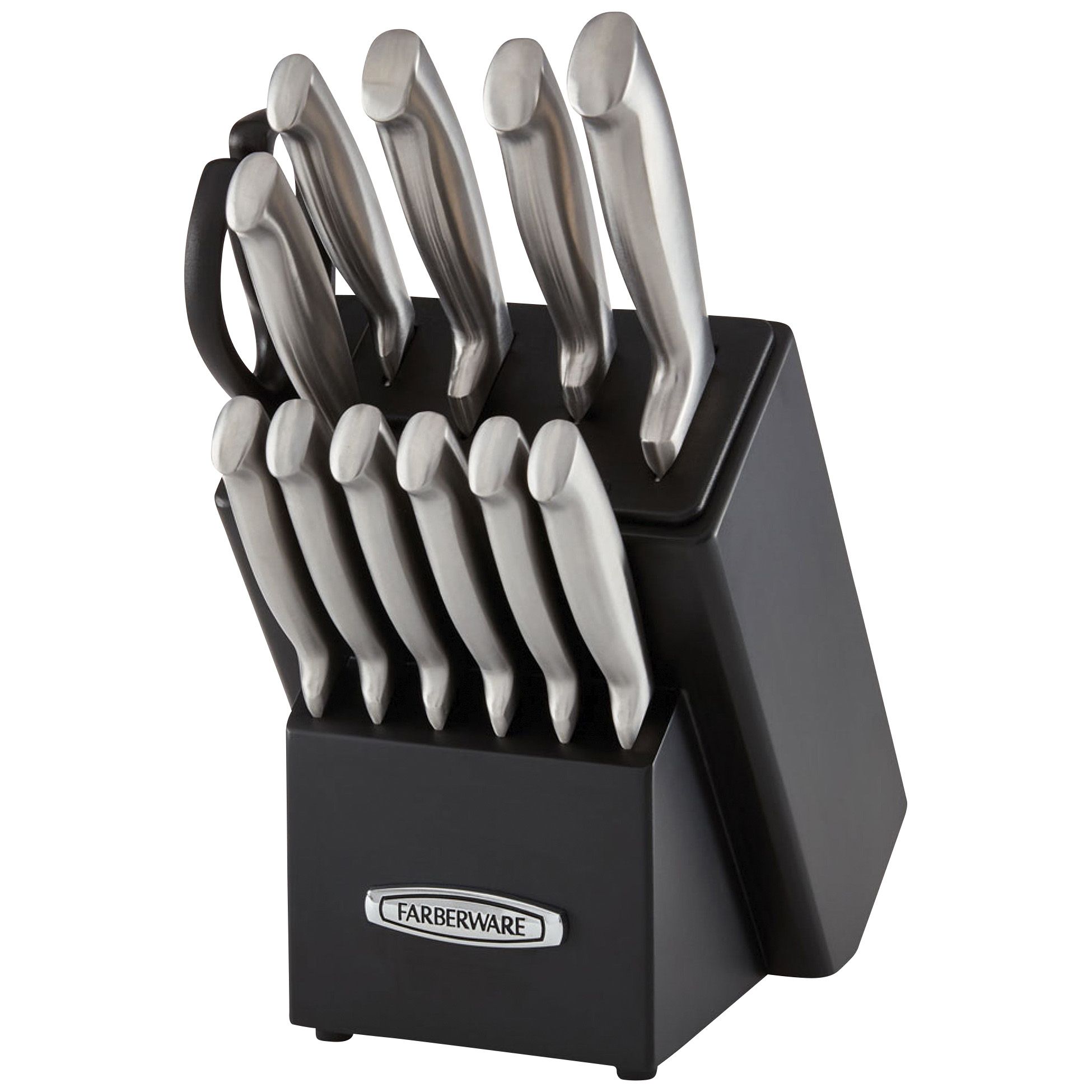 Fingerhut - Farberware EdgeKeeper Pro 13-Pc. Self-Sharpening Cutlery Set -  Natural