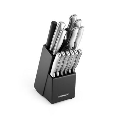 Fingerhut - Farberware EdgeKeeper Pro 13-Pc. Self-Sharpening Cutlery Set -  Natural