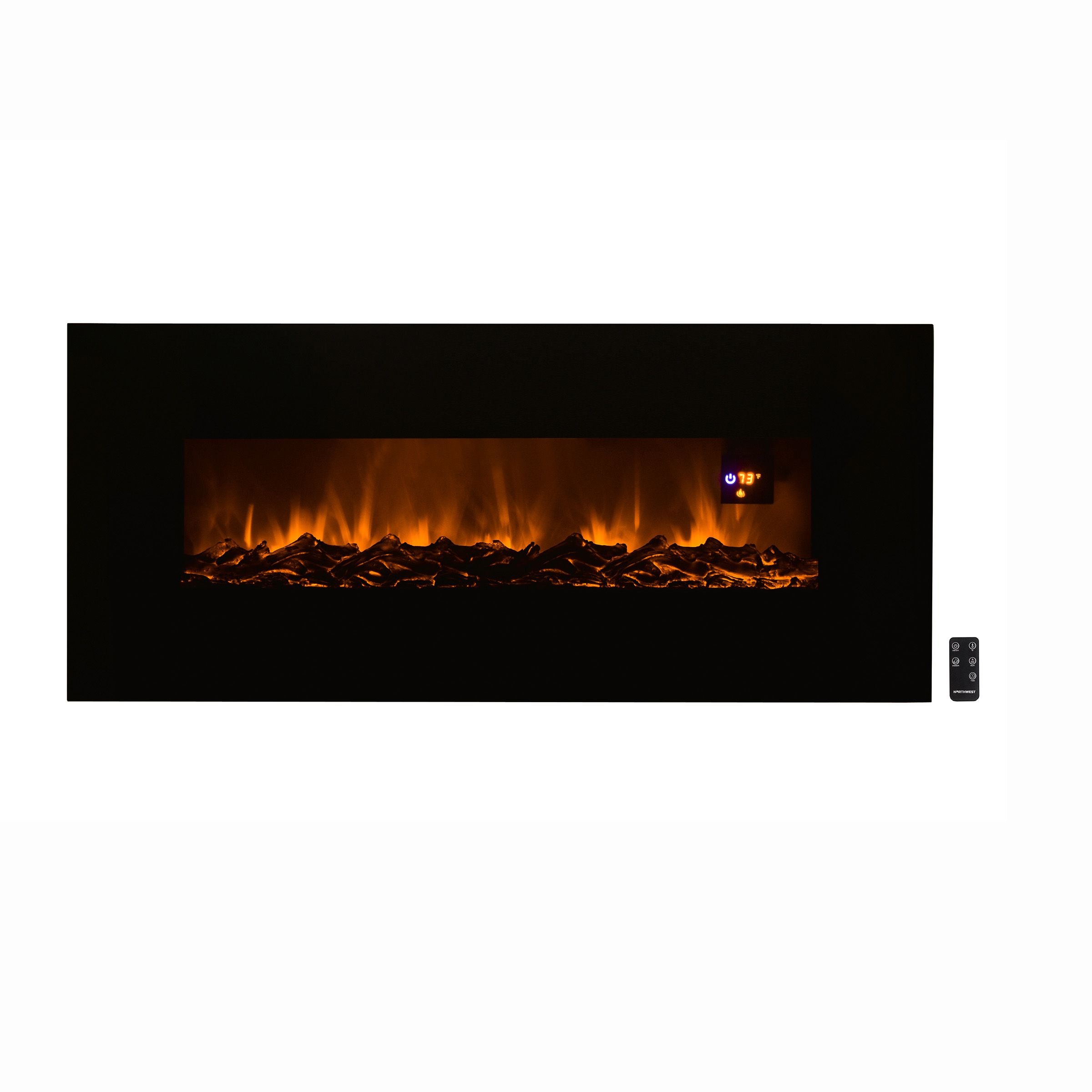 Fingerhut Hastings Home 50" WallMount LED Electric Fireplace with Bottom Vent