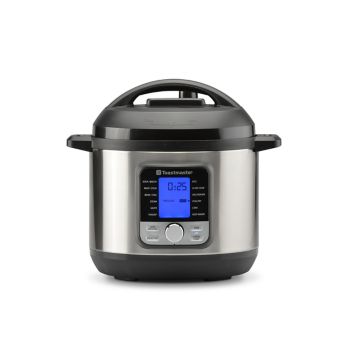 Toastmaster 4-Quart Digital Slow Cooker with Locking Lid (Stainless Steel)