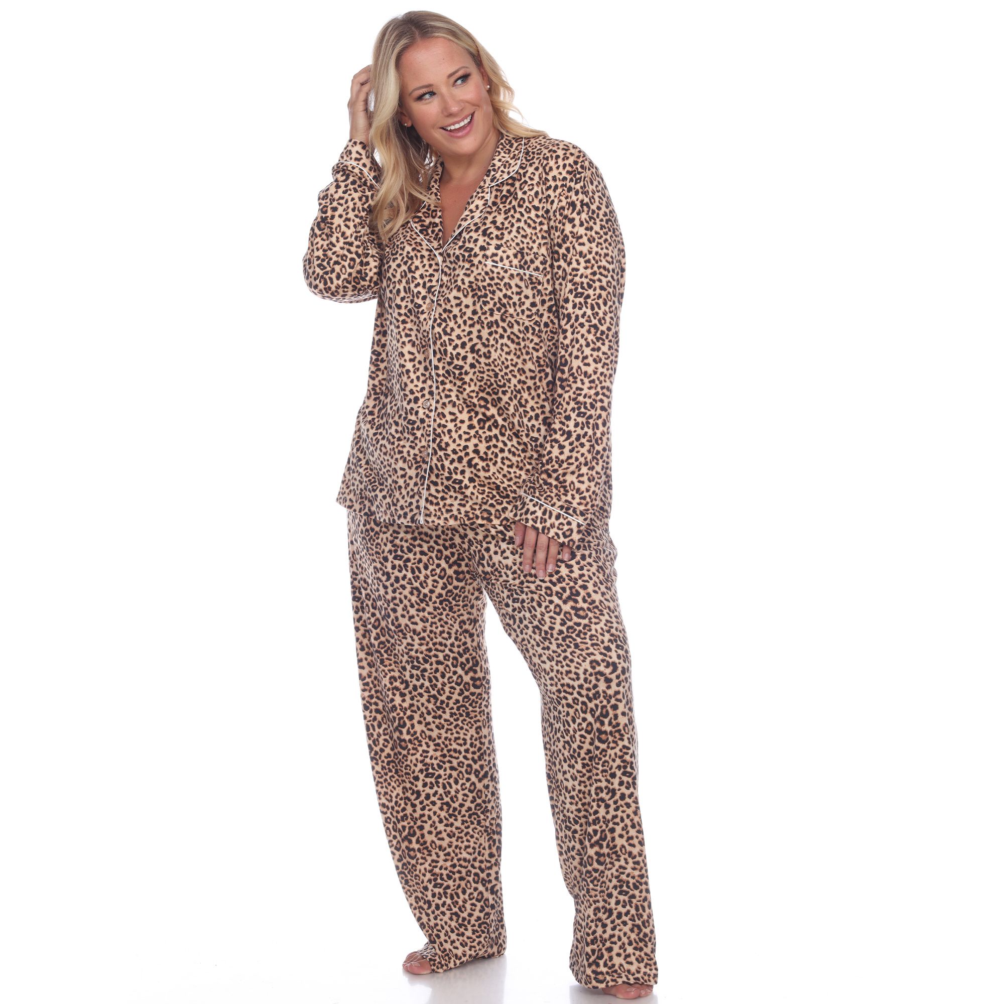 Fingerhut - White Mark Women's Plus 2-Pc. Long-Sleeved Pajama Set