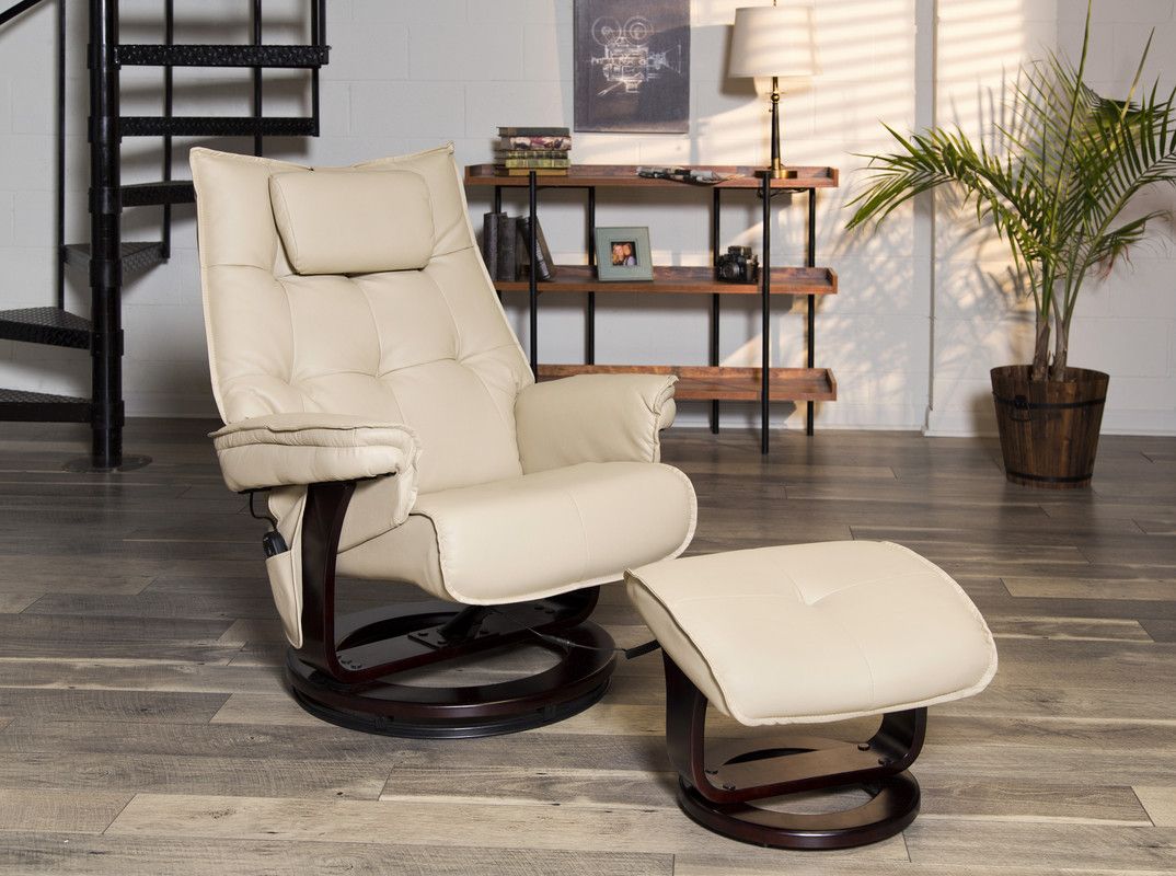 Fingerhut Relaxzen Massage Recliner with Heat and Ottoman