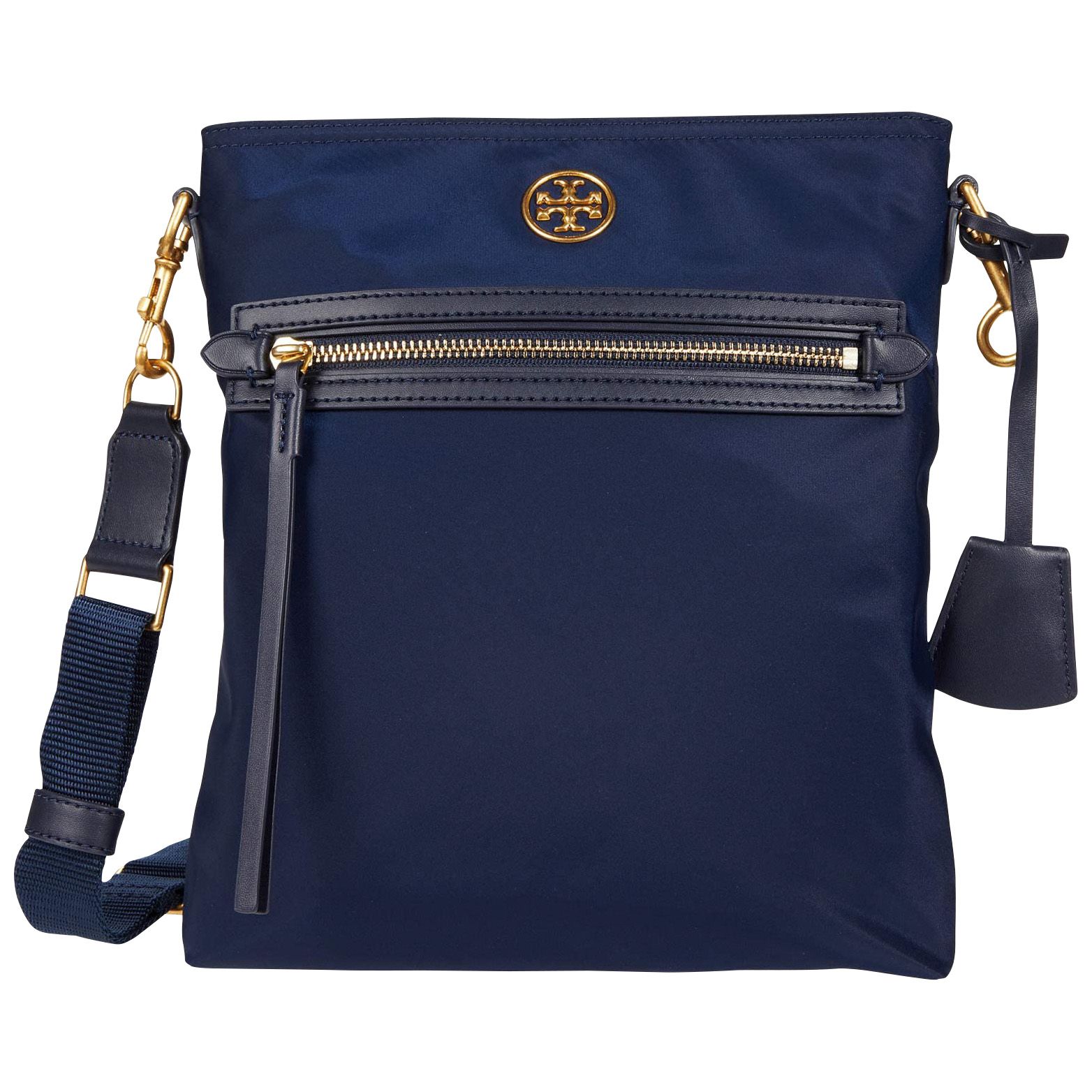 Tory Burch Piper Nylon Swingpack Crossbody Bag Navy