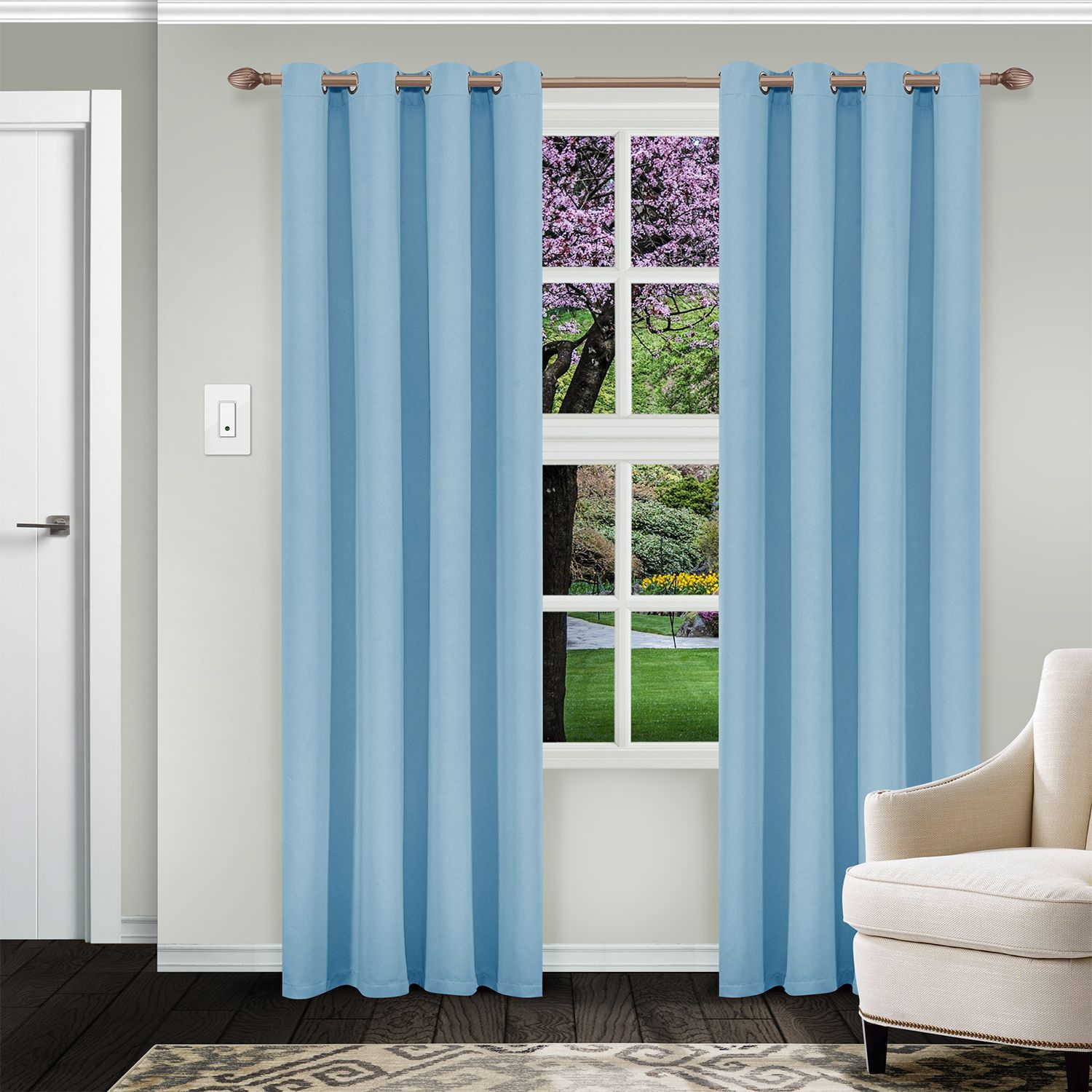 Supreme Grommet Top Blackout Curtains, Pair