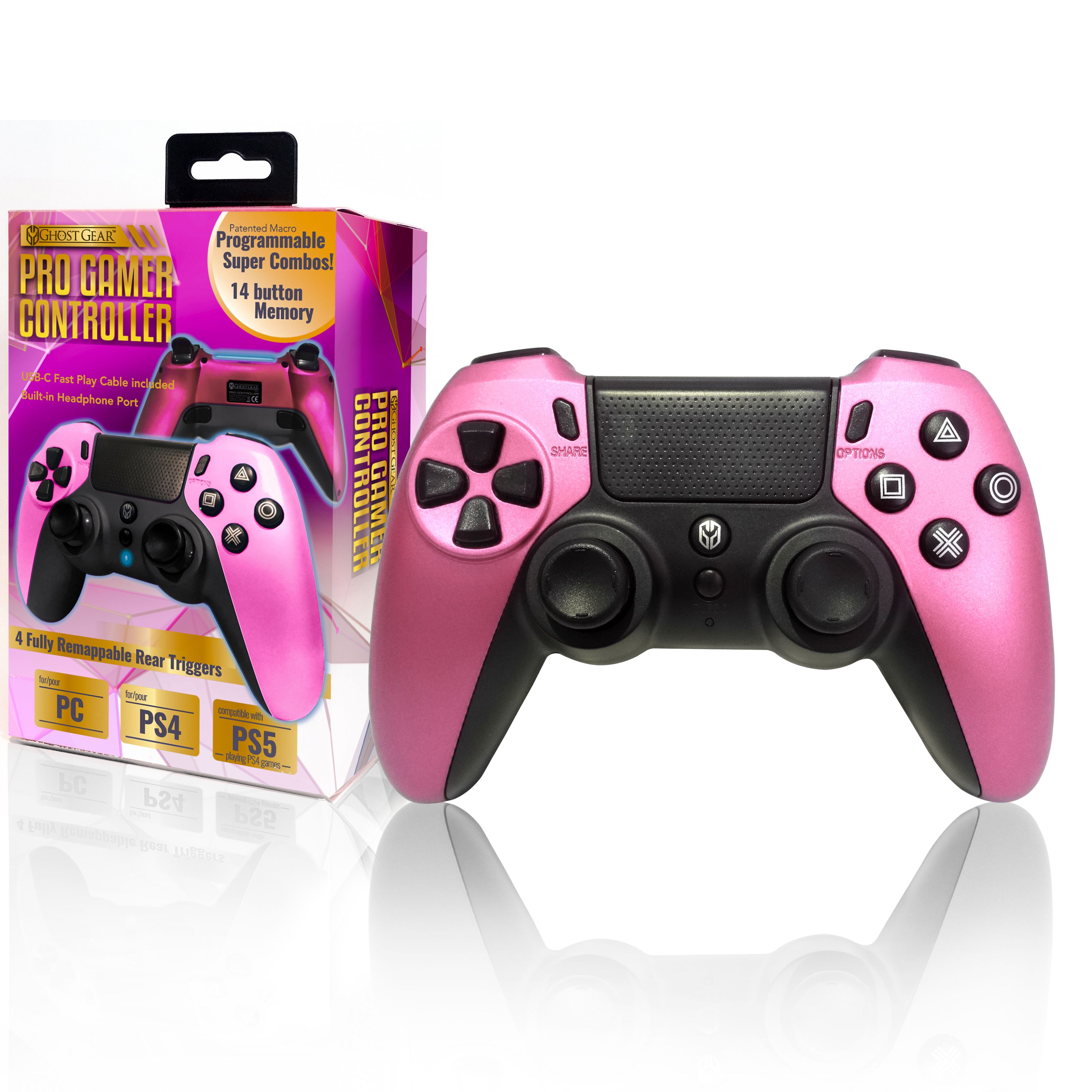 bitter Beschrijving Walter Cunningham Fingerhut - Ghost Gear PlayStation 4 Pro Gamer Controller – Pink