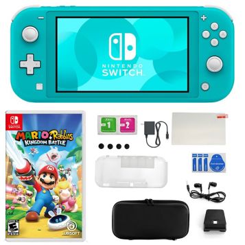 Nintendo Switch Lite Turquoise & Select Game