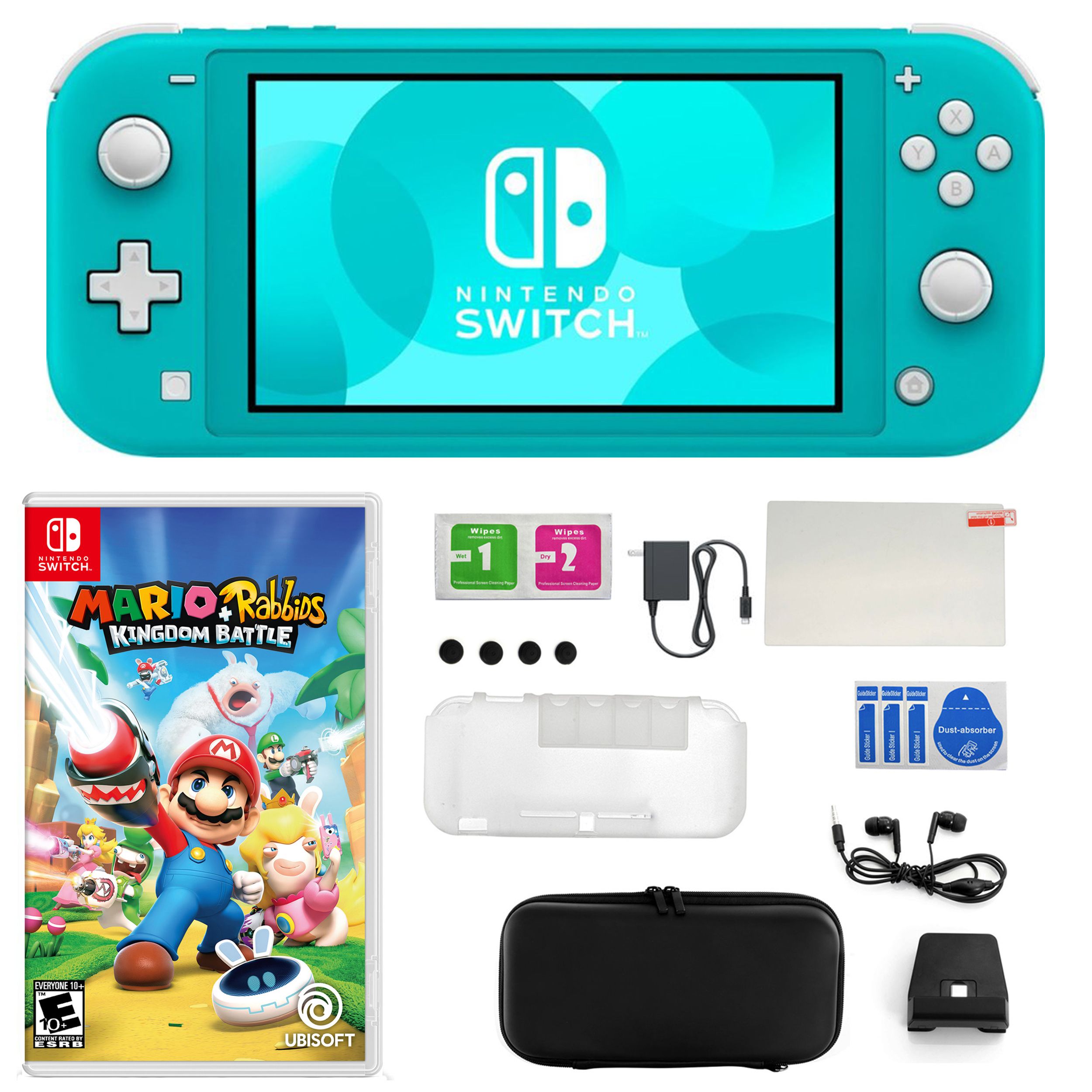 Nintendo Switch Lite - Jeux bleus et carte SD Bundle Liban