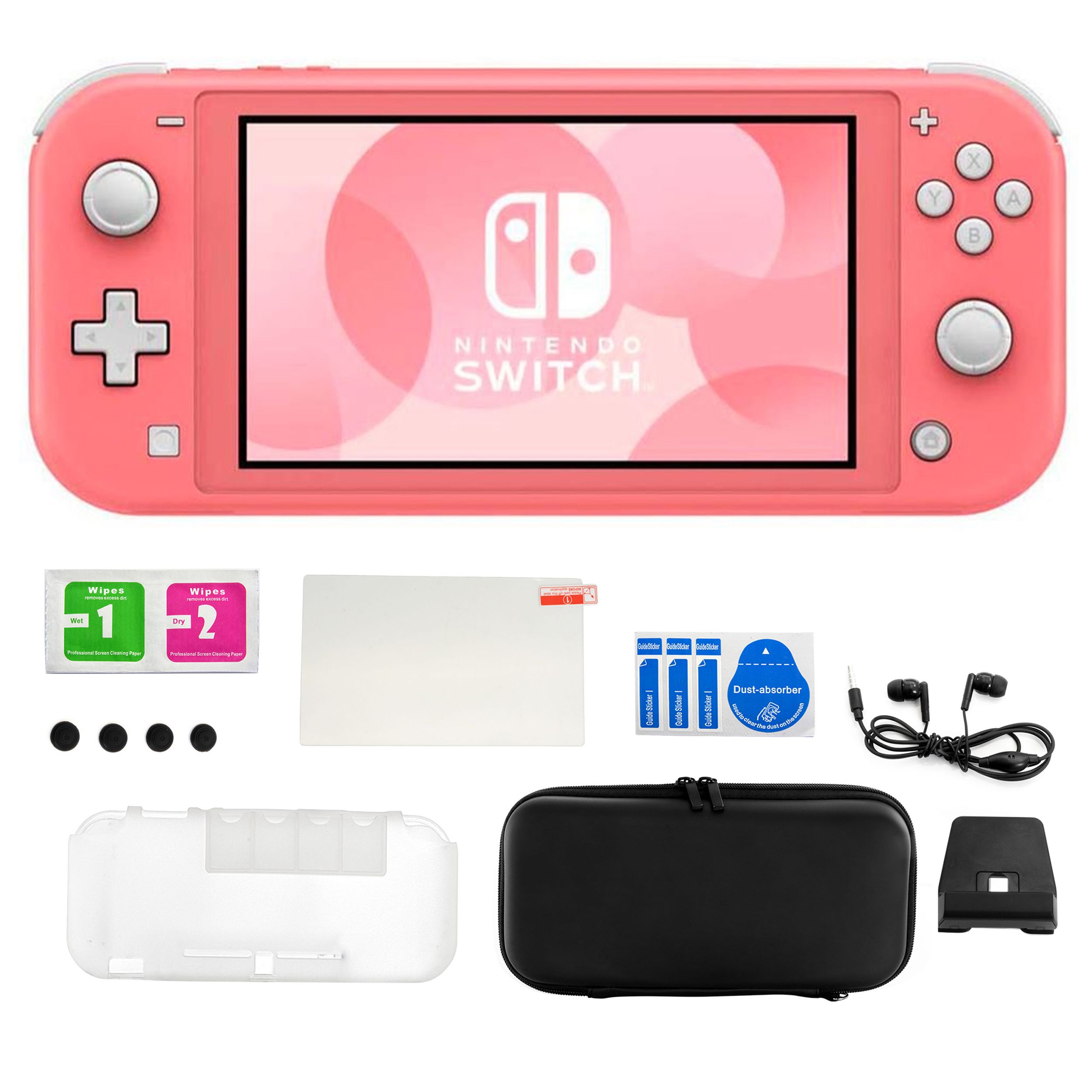 Fingerhut - Nintendo Switch Lite System in Coral with Accessories Kit