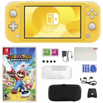 Fingerhut - Nintendo Switch Lite System in Yellow Bundle with