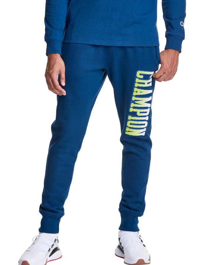 Fingerhut Champion Life Men s Reverse Weave Chenille Logo Jogger