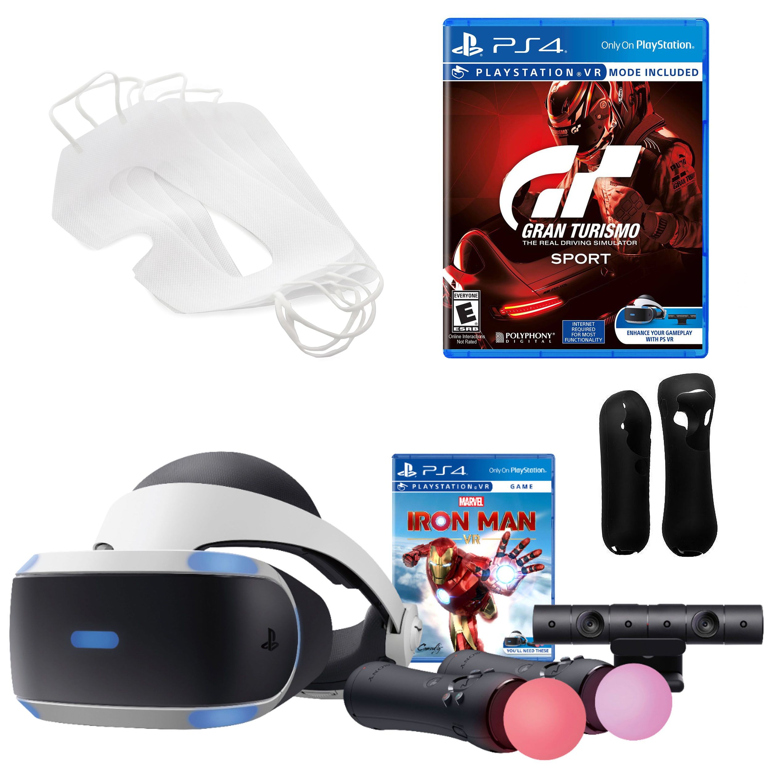 PS4 PlayStation VR Marvel's Iron Man VR Bundle with Accessories and Gran  Turismo